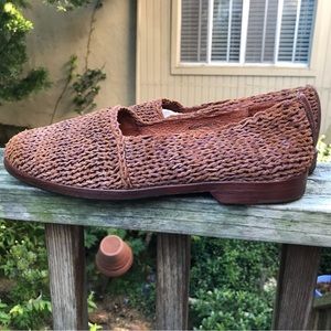 Men’s Cole Haan braided leather loafers Sz 91/2